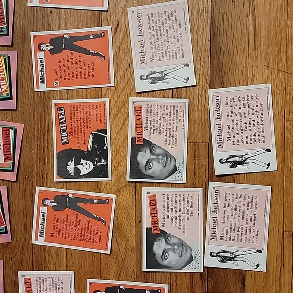 Vintage 1984 Michael Jackson Trading Cards - Picture 5 of 5
